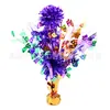 Decoración de Escritorio para Fiesta de Halloween Festival de Fantasmas Plástico Lana Atmósfera Calabaza Fantasma Ramo de Flores Ratán Decoración de Mesa
