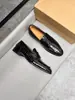 Estación Europea CL Mocasines de Cuero Genuino Piel de Vaca Brillante Bloque de Color Zapatos sin Cordones Versátiles para el Trabajo y la Calle Zapatos de Hombre Talla Grande