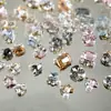 Decoraciones Brillantes para Uñas con Acabado, con Pedrería de Cristal de Alta Calidad con Forma de Huevo de Paloma, Pedrería con Forma de Azúcar Hielo y Pequeños Accesorios para Uñas Portátiles