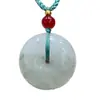 Pingente da Paz de Jade Natural de Tianshan, Amuleto da Paz, Buda de Jade Seda Dourada, Acessórios de Jade para Homens e Mulheres, Atacado de Fábrica