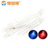 Las perlas de la lámpara LED de 3 mm resaltan el cabello blanco, rojo, amarillo, azul, verde, co Yang Yin, púrpura, rojo colorido, verde
