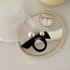Anillo de intestino grande de seda de hielo súper elástico simple elegante diadema de perla negra banda para el pelo con lazo banda de goma cuerda para el pelo lujo ligero