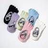 Calcetines de Yoga para Mujer Calcetines de Cinco Dedos Profesionales Calcetines Deportivos Cortos Antideslizantes de Gel Calcetines para Pilates en Interiores Entrenamiento de Fitness Calcetines con Dedos Separados