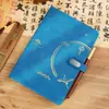 Cuaderno Estilo Antiguo Engrosado Simple Estilo Chino Bloc de Notas Negocio Retro Hebilla Magnética Libro de Registro Diario Encuadernado en Espiral