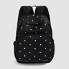 Bolsa de nicho com estampa de bolinhas, repelente à água, para o dia a dia, viagens e uso estudantil, adequada para passeios de primavera.