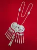 Joyería de Plata Yi de Daliangshan Sichuan Plata Mate Tradicional Étnica para Mujer Placa de Nombre Collar Performance Especial Danza Retro