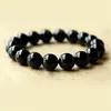 Suministro Directo de Fábrica pulsera de ágata negro 6-20MM puesto de lugar escénico transmisión en vivo venta caliente pulsera de ágata negro Wu Jinyao
