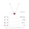 Europa y Estados Unidos transfronterizo S925 plata de ley lujo ligero Alto sentido circonita colorida collar femenino moda Joker exportación extranjera explosiones venta al por mayor