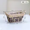 Cesta de Almacenamiento de Escritorio, Cesta de Almacenamiento Tejida de Cuerda de Papel, Cesta de Almacenamiento para Cosméticos y Artículos de Tocador, Caja de Almacenamiento para Snacks y Artículos Varios de Mesa de Café