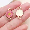 Aleación de Zinc Rojo Rosa Goteo de Aceite Fresa Cereza Corazón Flor Colgante DIY Hecho a Mano Pendientes Pulsera Joyería Accesorios