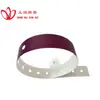 Pulsera impermeable personalizada tipo L para papel, cinturón de identificación de boleto de parque de atracciones, pulsera compuesta desechable
