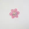Nuevo encaje de flor bordada de 8 colores de doble capa con cuentas, pasador DIY, accesorio para ropa