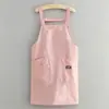 Delantal de Cocina Impermeable a Prueba de Aceite con Correas Ropa de Trabajo para Cocinar en Casa Delantal de Cintura Delantal de Nailon Transpirable Delantal con Correas