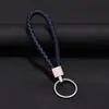 Joyería Tejida Creativa Llavero de Cuerda de Cuero Colgante para Coche Llavero de Cuerda de PU para Pareja Pequeño Regalo Fabricante Bolsa