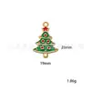 BA-31 Árvore de Natal Guirlanda de Natal Sinos Pequenos Acessórios DIY Liga de Óleo Gotejante Ornamentos Brincos Pulseiras Pingentes Charms