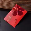 Sobre Rojo del Año del Caballo, Buena Suerte y Fortuna, Estilo Chino Dorado Brillante Perlado Estampado en Caliente Bolsa de Sobre Rojo, Bolsa de Suerte para el Festival de Primavera