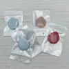 Atacado mini esponja de ar para polegar uso úmido e seco dupla face sem pó corretivo facial mini gota d'água esponja para ponta do dedo