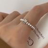 Nuevo Anillo de Bola con Cara Sonriente de Diseño Nicho 2025 para Mujer, Estilo Simple, Moderno, Ins, Combinable, Anillo de Dedo de Alta Gama