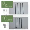 Fuente Venta al por mayor Jardinería con Insertos de Césped en Forma de U para Película de Cuero Galvanizado Anti-Fijo Carpa Red de Sombrilla Hule Inserciones para el Suelo