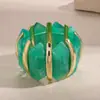 Pulsera Elástica de Rombos Acrílicos Irregulares Transfronteriza Europea y Americana Pulsera de Lujo Ligero de Gama Alta Joyería de Mano Versátil de Moda para Mujeres