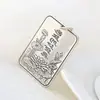 Nafoge Joyería de Plata al por Mayor Étnica Clásica Colgante de Plata de Ley 990 Colgante de Collar Corazón de Loto para Hombres y Mujeres