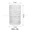 Copo de vidro simples com base de contas boca reta boca larga Copo copo doméstico para beber copo de suco copo de café gelado copo para bebidas frias