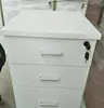 Móveis de Escritório Mesa de Escritório Inferior Pequeno Gabinete Móvel com Rodas e Fechadura Pequeno Gaveteiro de Documentos de Escritório Armário de Armazenamento de Madeira