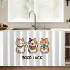 Cortina para cobrir bagunça de armário, prateleira de armazenamento, cortina decorativa para armário e balcão de bar, não requer furar, pano para cobrir porta de armário de cozinha