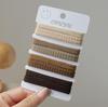 Diadema gruesa sin costuras estilo coreano simple de alta elasticidad cubierta de cuero liga para el cabello para adulto banda de goma Tienda de un yuan Yiwu Venta al por mayor