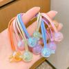Nueva cuerda para el pelo de niños estilo coreano cuerda larga doble cabeza celebridad de internet accesorios para el pelo amor estrella de cinco puntas goma elástica cinta para el pelo alta elasticidad venta al por mayor