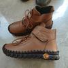 Comercio exterior 45 yardas zapatos de algodón cosidos a mano tendón suela blanda gancho y bucle casual europeo y americano con forro polar grueso cálido zapatos de madre