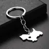 Chaveiro Transfronteiriço Mais Vendido com Corrente Contorno de Cachorro Fofo Colar de Aço Inoxidável Presente para Amante de Animais Sku03