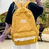 Mochila escolar estilo coreano para estudiantes de secundaria y preparatoria, casual, ligera, transpirable, duradera, versátil, de pana, gran capacidad