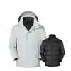 Chaqueta Tres en Uno para Hombre, Estilo Otoño e Invierno, Forro Interior Polar Desmontable, Ropa Deportiva para Exteriores, Viajes y Montañismo
