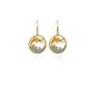 Brincos de Flor Estrela-do-mar Banhados a Ouro 18K Aço Inoxidável Usados Brincos de Temperamento Feminino Estilo Oceano Joias Transfronteiriças Venda por Atacado