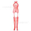 Nova Lingerie Sexy Tentação Sexy Renda Guarnição Suspensório Recorte Frontal Jacquard Peça Única Meias de Rede W439