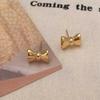 Pendientes Sencillos de Lazo Seiko Versátiles Pendientes de Gama Alta Coreanos DIY Accesorios de Yiwu Pendientes de Diseño Nicho
