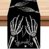 TEMU Venda Quente Caminho de Mesa de Halloween Festival da Abóbora Fantasma Decoração de Mesa de Jantar Isolamento Térmico Antiderrapante Caminho de Mesa de Linho Atacado