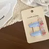 Novos Estilos Presilhas de Cabelo Infantis com Estampa Xadrez, Frutas e Animais, Grampos, Presilhas Laterais, Presilhas para Franja