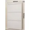 Armário estreito novo para sapatos 12cm para entrada de casa, aço grande capacidade estreito armazenamento montado na parede flutuante flip cabinet