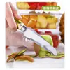En Stock Cuchillo Curvo Doméstico Kuboli, Cuchillo Recto, Cortador de Piña, Pelador de Frutas, Cuchillo para Frutas de Acero Inoxidable, Cuchillo para Plátanos Comercial