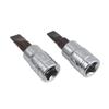 Cuadrado de 1/4 de pulgada 6.3 mm Dado para Destornillador Plano/Dado para Punta de Destornillador Plano/Cabeza de Destornillador Plano