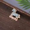 Novo Brocado de Canto Estilo Chinês Abóbora e Cavalo da Fortuna Bordado Dupla Face Pulseira DIY Feita à Mão Pingente Acessórios Pequenos Enfeites Pendurados Atacado