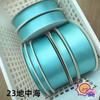 Cinturón ligero de poliéster importado de 5 cm, hecho a mano, accesorio para el cabello, lazo, ropa, sombrero de paja, accesorios, caja de regalo, embalaje
