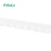 Estante de ganchos para cocina FaSoLa, almacenamiento para espátulas, cucharas y utensilios de cocina montado en la pared sin taladro, estante de pared de 7 ganchos
