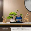 Nuevo adorno de pintura de arena de pino de bienvenida estilo chino para sala de estar, entrada, oficina, sala de té, vitrina, mueble de TV, decoración de mueble de vino