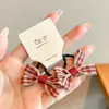 Bonita Horquilla de Peluche Roja de Año Nuevo para Mujer Otoño e Invierno 2026 Nuevo Clip para Flequillo Lateral Clip Infantil Horquilla Accesorios para el Cabello