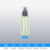 Frasco de plástico PET transparente para rocío puro de 100 ml 150 ml, embotellado para cosméticos, marrón hombro oblicuo, botella para spray de tónico