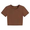 Verão Yoga manga curta Slim-fit Sports Top Threaded Elástico Running Sports Fitness Suit Pilates T-shirt