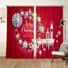 Cortinas de Luz de Neón con Árbol de Navidad Navideño Personalizadas, Cortinas Opacas para Balcón Impresas Digitalmente, Venta al por Mayor, Transfronterizo, Proporcionar Imágenes Bajo Petición